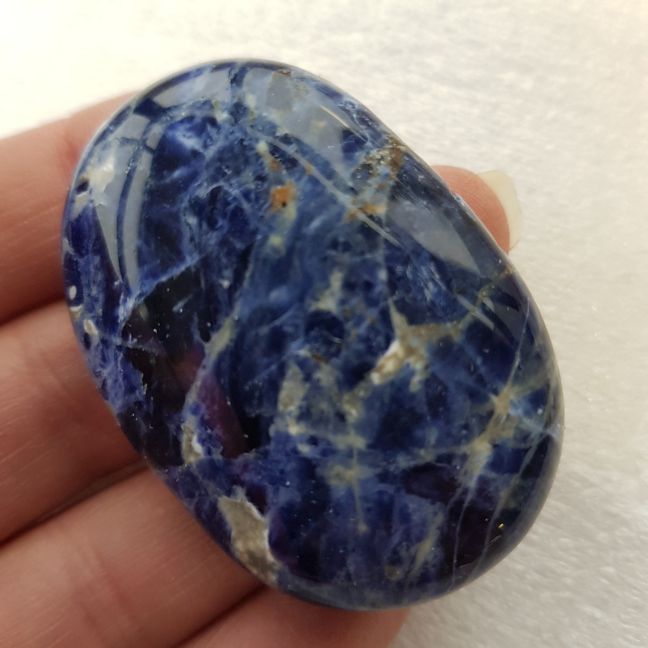 Pocket Palm Stone - Sodalite Pocket Palm Stone - Sodalite